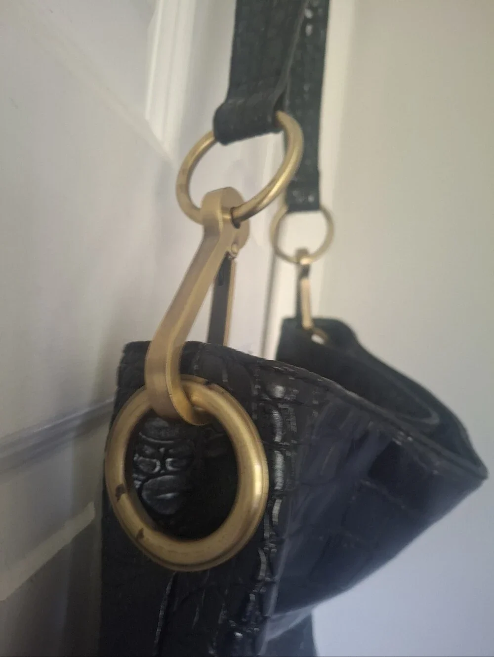 BUENO Croc Embossed Hobo Bag